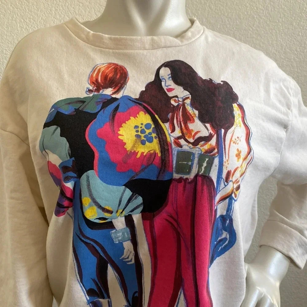 Zara Women's multi Sweatshirt Size Small - Picture 2 of 8